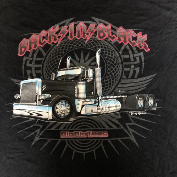 Men’s Black Back In Black BRT Graphic Tee - Picture 4 of 4